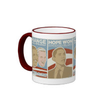 Vintage "Hope Won" Obama mugs by HarryTerry Vintage "Hope Won" Obama mugs