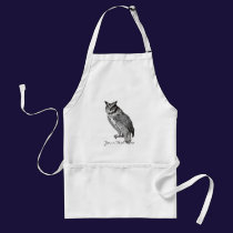 Vintage Horned Owl aprons