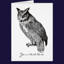 Vintage Horned Owl cards