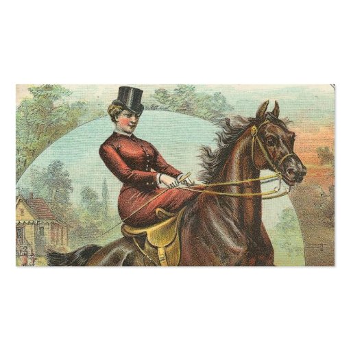 Vintage Horse Business Card (back side)