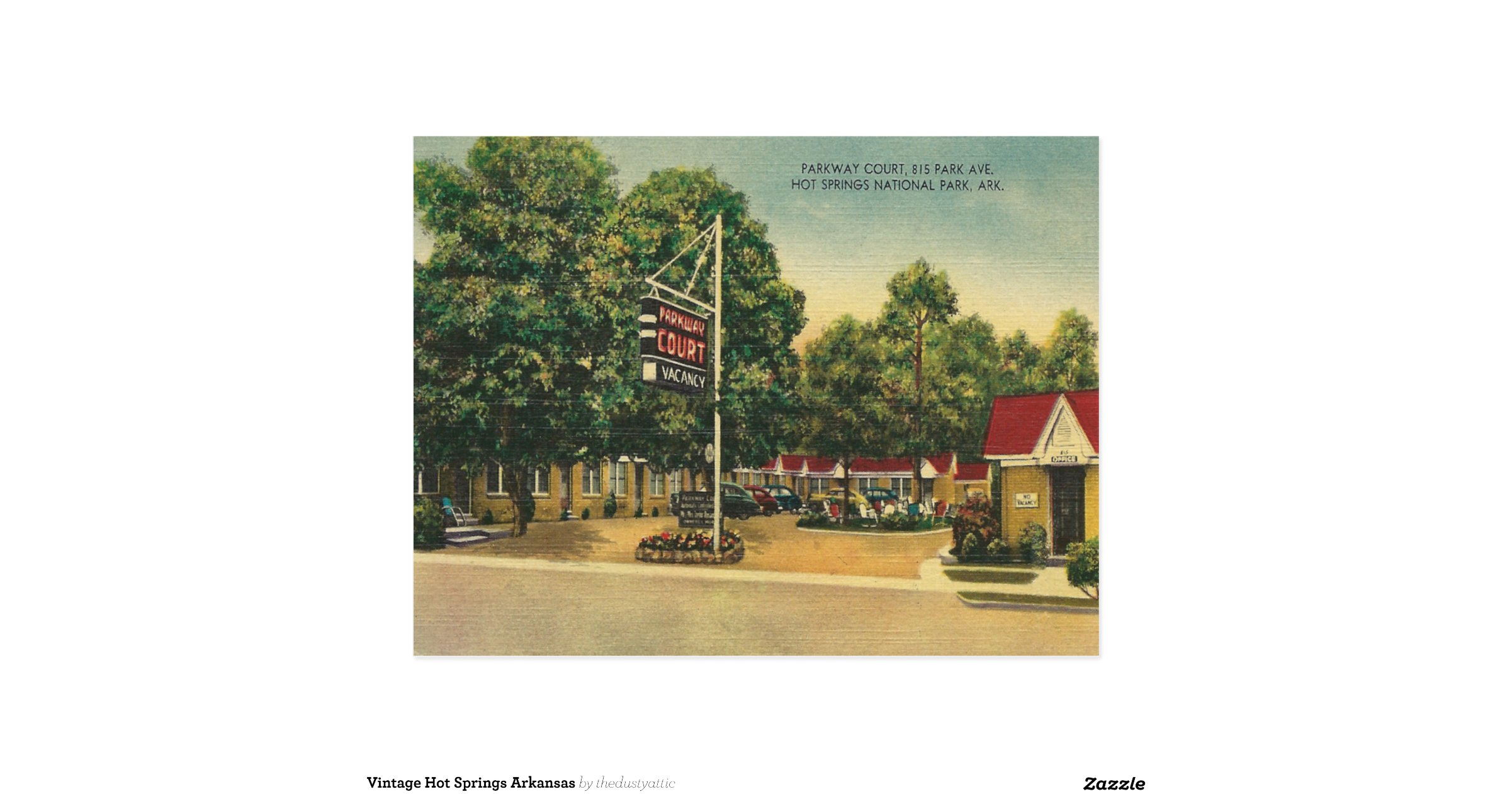 Vintage Hot Springs Arkansas Postcard | Zazzle
