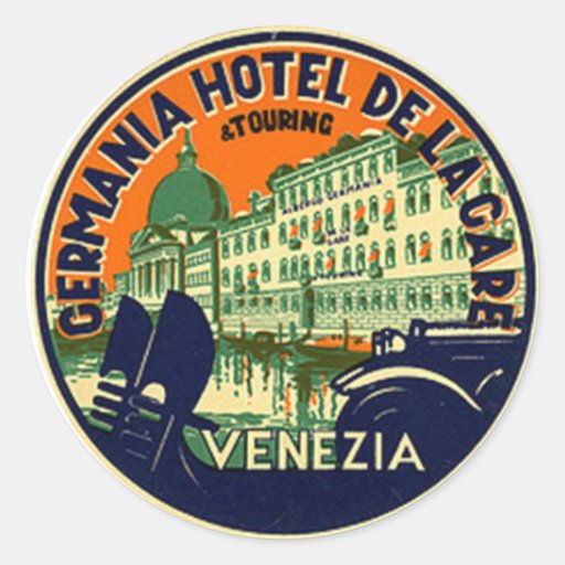 Vintage Hotel & Travel Sticker Zazzle