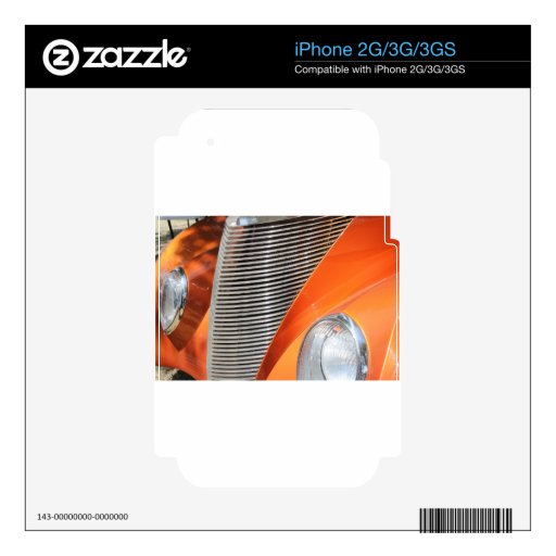 Vintage Hotrod iPhone 3GS Decals
