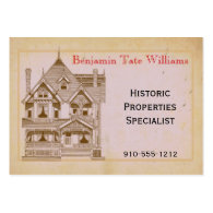 Vintage House Real Estate Renovation Business Card Business Cards