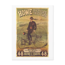 Vintage Howe Bicycles and Tricycles Ad Postcard