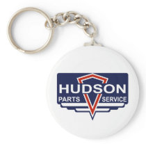 Vintage Hudson parts sign Keychains