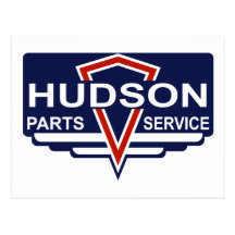 Vintage Hudson parts sign Post Card