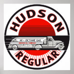 Vintage Hudson Regular gasoline sign Poster