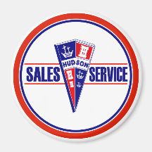 Vintage Hudson service sign Fridge Magnets
