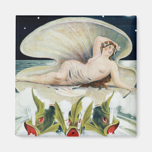 Vintage Hugard's Fascinating Illusion Poster Refrigerator Magnets