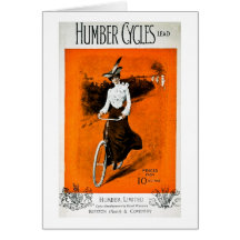 Vintage Humber Bike Advertisement Cards
