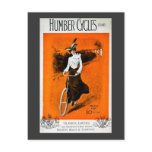 Vintage Humber Bike Advertisement Postcard