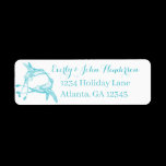 Vintage Hummingbirds Aqua & Coral Labels