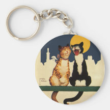 Vintage Humor Funny Silly Animals, Cats Singing Keychains