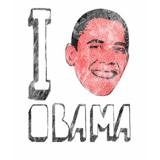 Vintage I Heart Obama T-Shirt shirt
