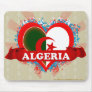 Vintage I Love Algeria Mouse Pads