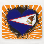 Vintage I Love American Samoa Mouse Pads