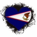 Vintage I Love American Samoa Photo Cut Outs