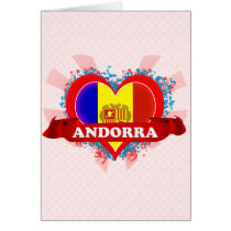 Vintage I Love Andorra Greeting Card