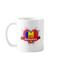 Vintage I Love Andorra Coffee Mug