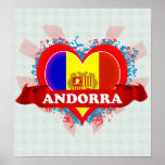 Vintage I Love Andorra Posters