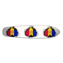 Vintage I Love Andorra Skateboard