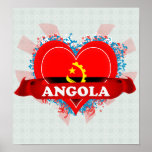 Vintage I Love Angola Poster