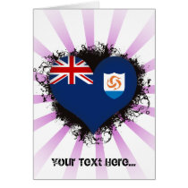 Vintage I Love Anguilla Greeting Cards