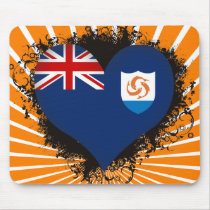 Vintage I Love Anguilla Mousepads