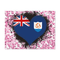 Vintage I Love Anguilla Post Card