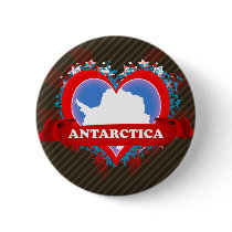 Vintage I Love Antarctica Pin