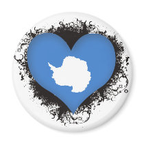 Vintage I Love Antarctica Refrigerator Magnets