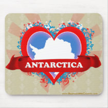 Vintage I Love Antarctica Mouse Pad
