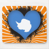 Vintage I Love Antarctica Mouse Pad
