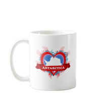 Vintage I Love Antarctica Coffee Mugs