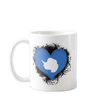 Vintage I Love Antarctica Coffee Mugs