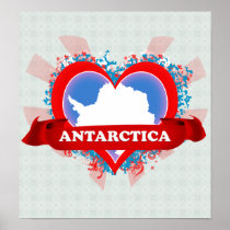 Vintage I Love Antarctica Posters