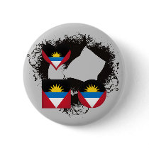 Vintage I Love Antigua and Barbuda Pin