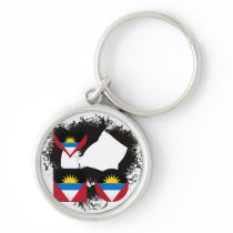 Vintage I Love Antigua and Barbuda Keychains