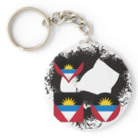 Vintage I Love Antigua and Barbuda Key Chains