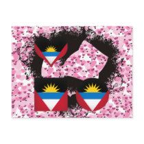 Vintage I Love Antigua and Barbuda Post Cards