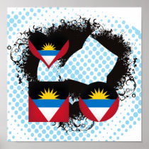 Vintage I Love Antigua and Barbuda Posters