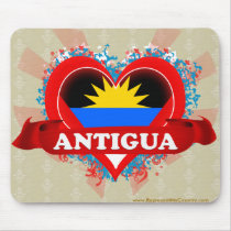 Vintage I Love Antigua Mouse Pads