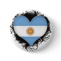 Vintage I Love Argentina Buttons