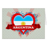 Vintage I Love Argentina Card