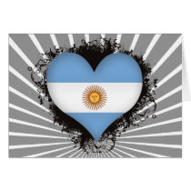 Vintage I Love Argentina Card