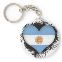 Vintage I Love Argentina Key Chain