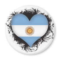 Vintage I Love Argentina Magnets
