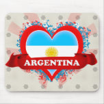 Vintage I Love Argentina Mouse Pad