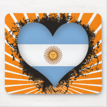 Vintage I Love Argentina Mouse Pads